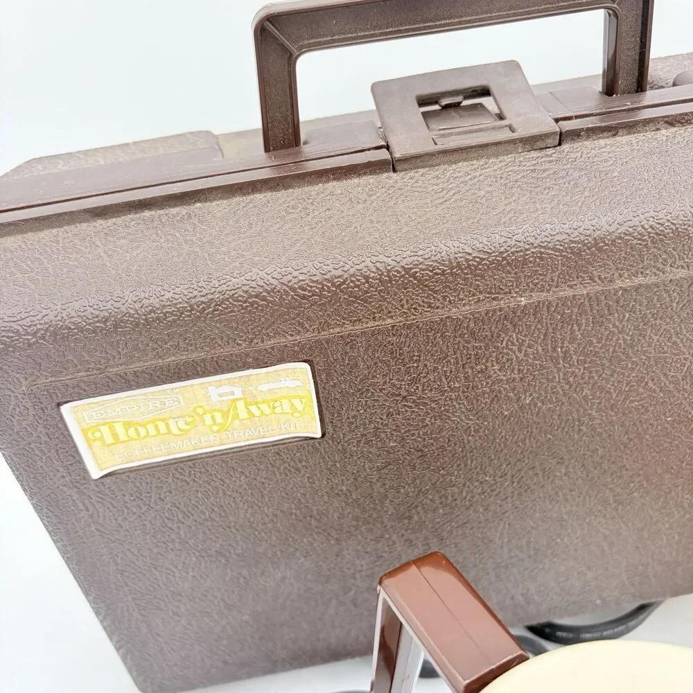 EMPIRE Home ’n Away 12V 120V COFFEEMAKER Travel Kit Case Tested Works